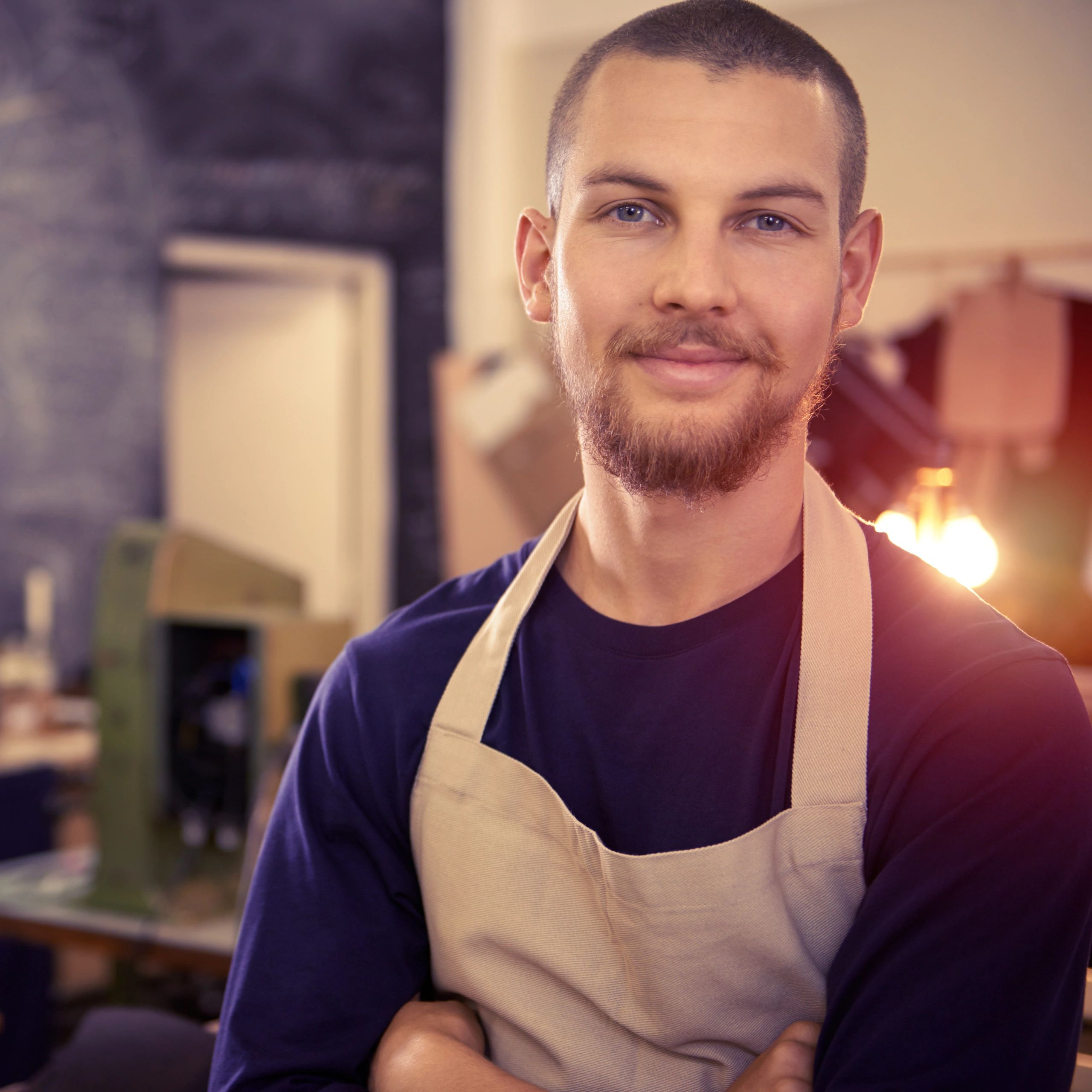 Technician portrait in a workshop
